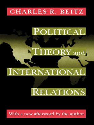 cover image of Political Theory and International Relations